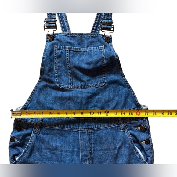 GAP Women's Carpenter Distressed Denim Bib Suspender Style Overalls, Sz Med - Picture 4 of 15
